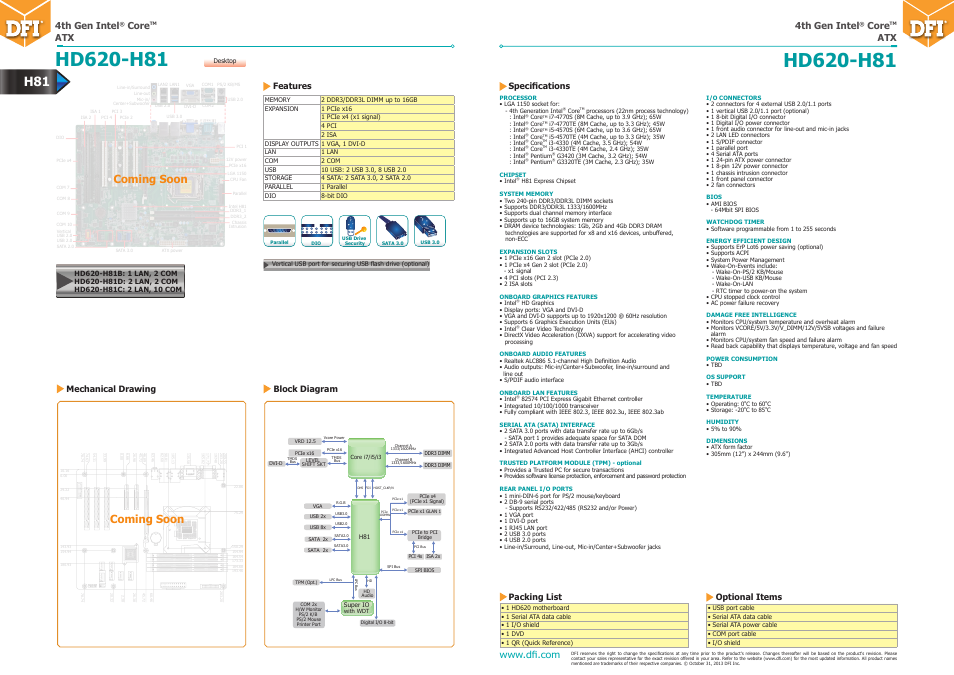 Impulse HD620-H81 User Manual | 1 page