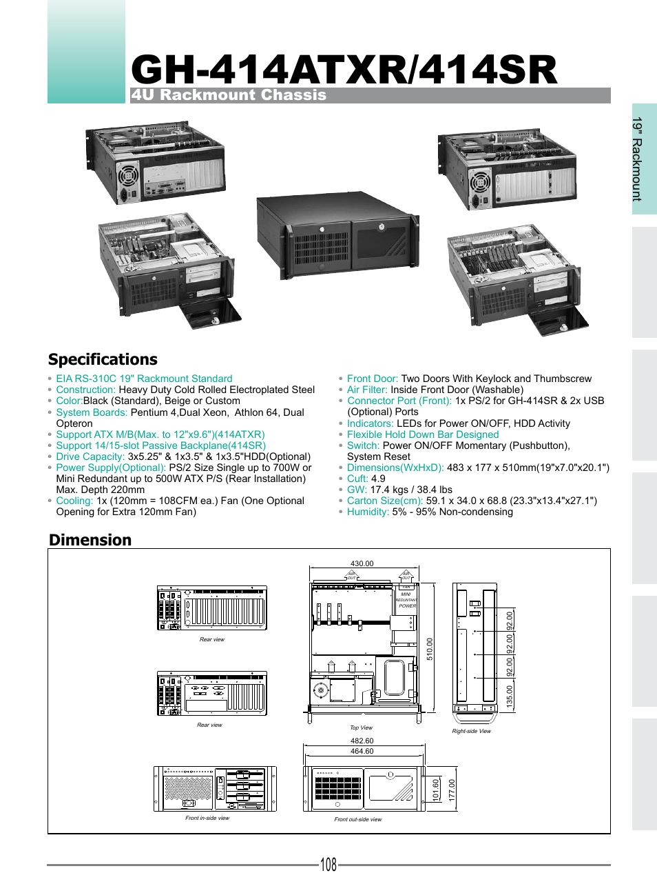 Impulse GH-414SR User Manual | 1 page