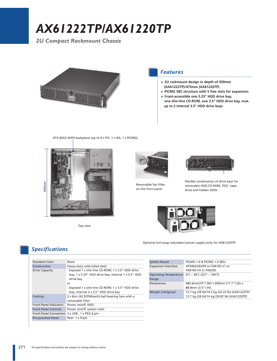 Impulse AX61222TP User Manual | 2 pages