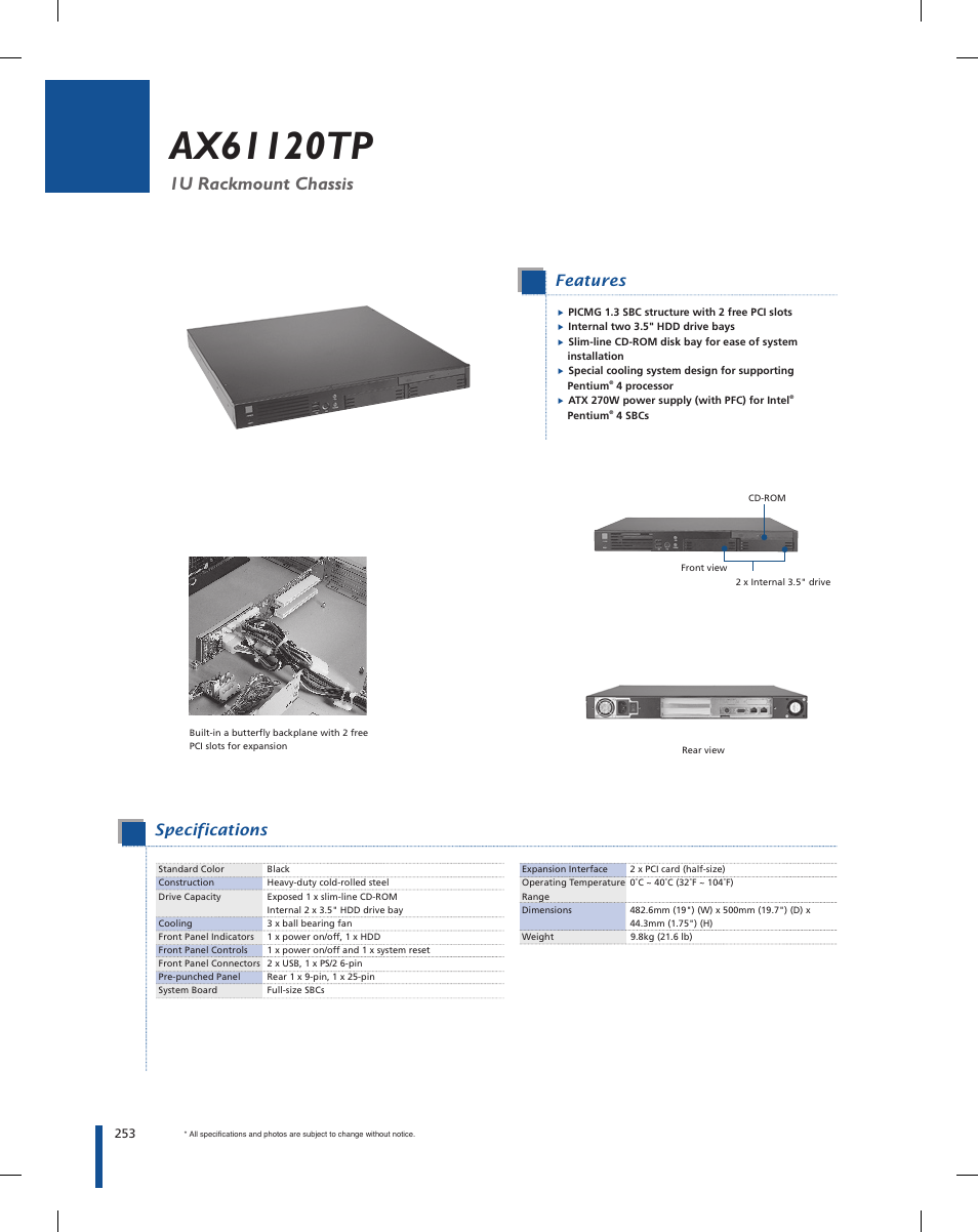 Impulse AX61120TP User Manual | 2 pages