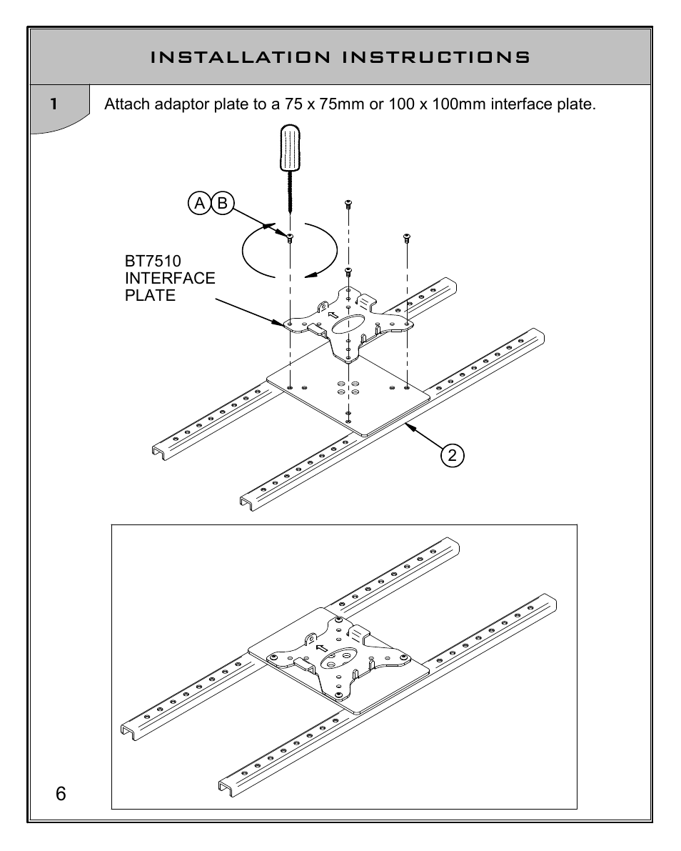 Installation instructions 1 | Impulse BT7505 User Manual | Page 6 / 12