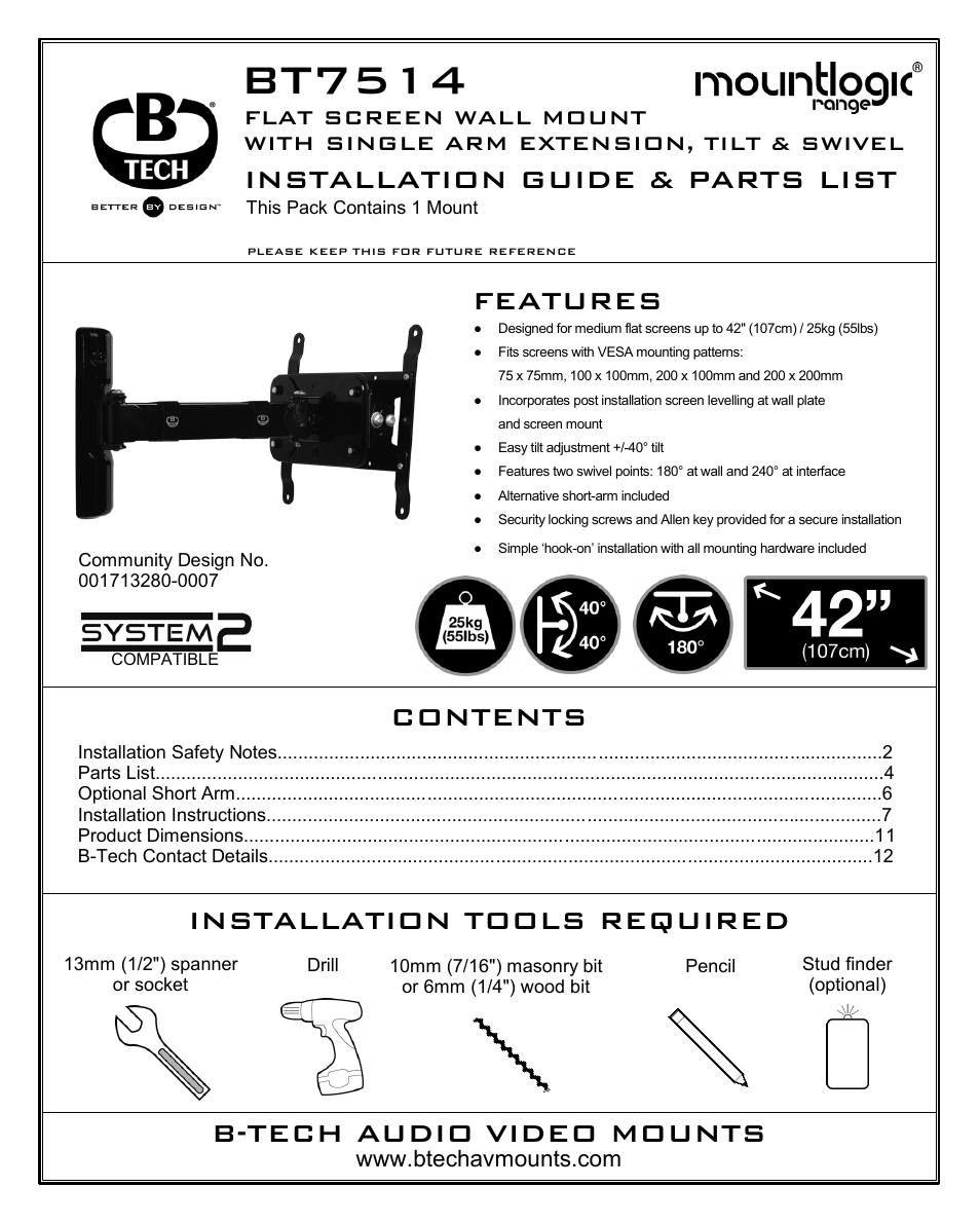 Impulse BT7514 User Manual | 12 pages