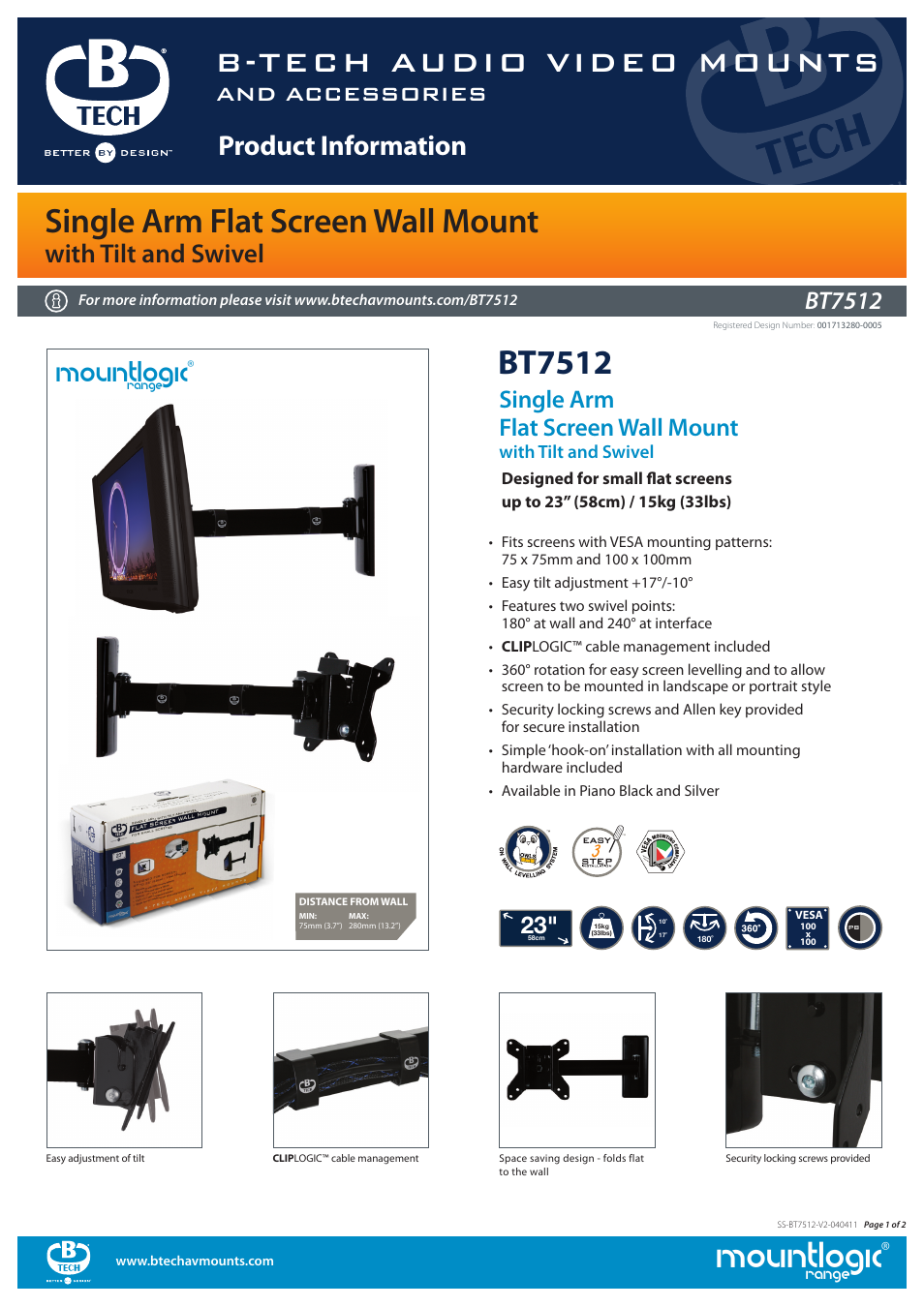 Impulse BT7512 User Manual | 2 pages