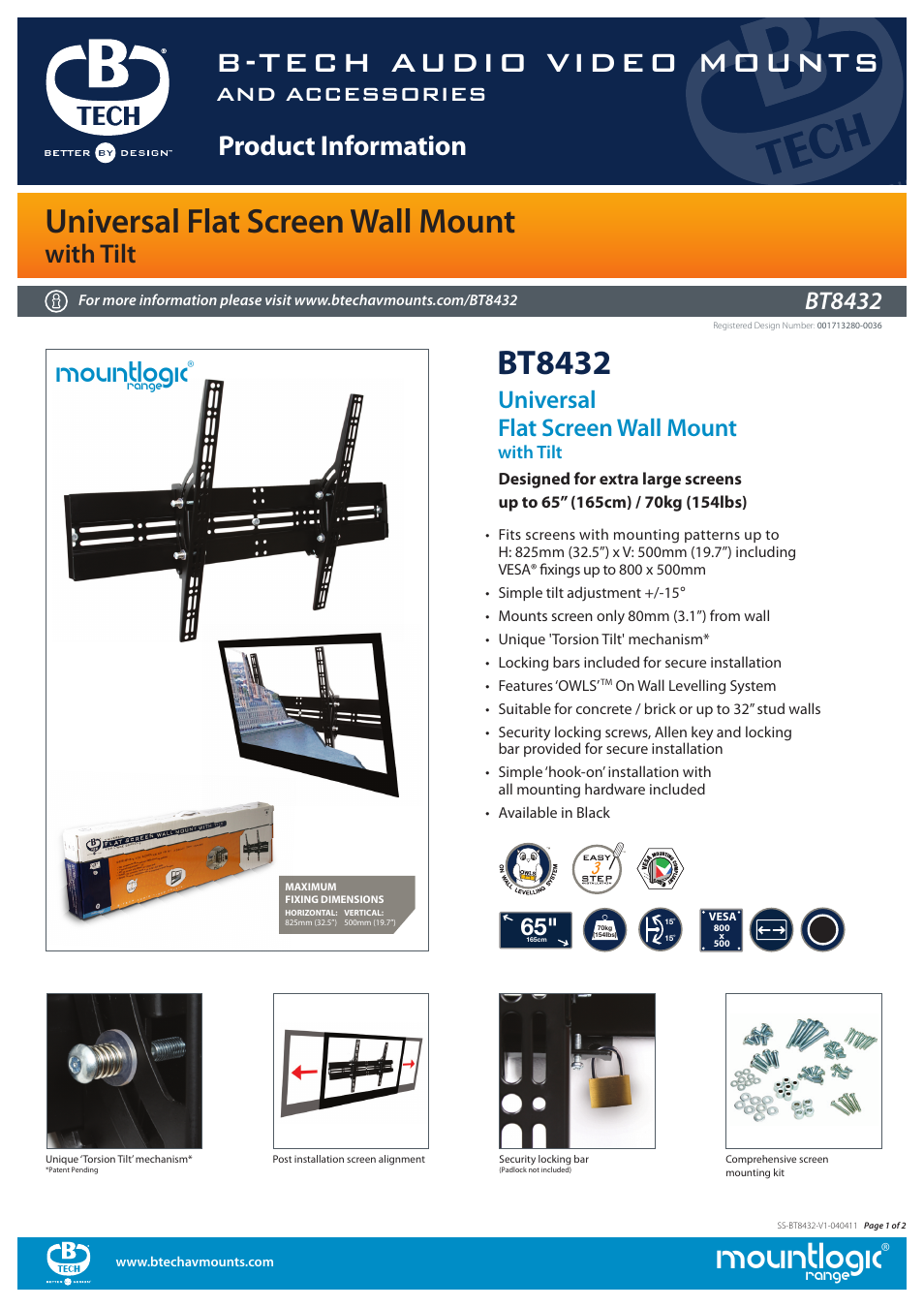 Impulse BT8432 User Manual | 2 pages