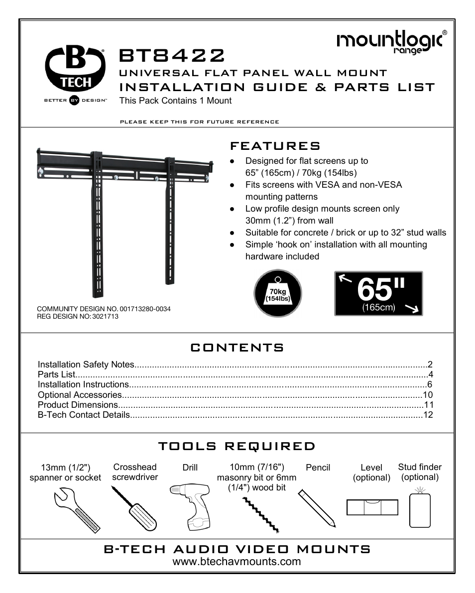 Impulse BT8422 User Manual | 12 pages