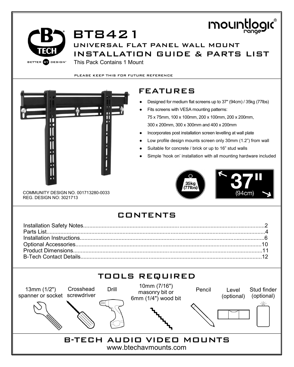 Impulse BT8421 User Manual | 12 pages