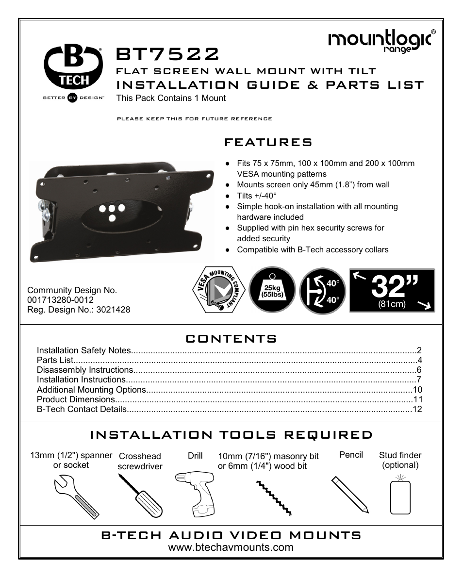Impulse BT7522 User Manual | 12 pages