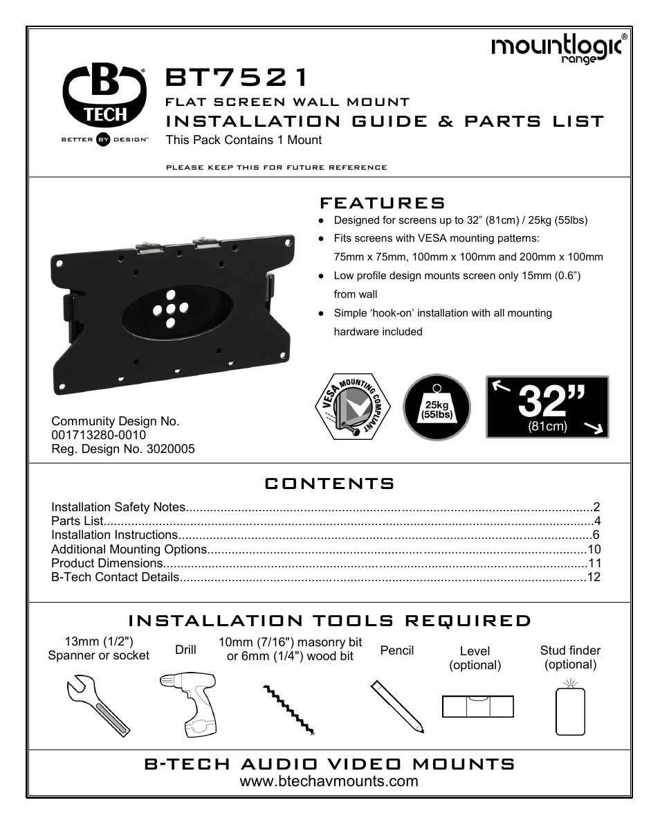 Impulse BT7521 User Manual | 12 pages