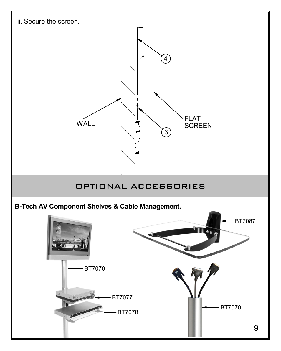 Bt7521 (v2) assembly leaflet 200510 9, Optional accessories | Impulse BT7521 User Manual | Page 9 / 12