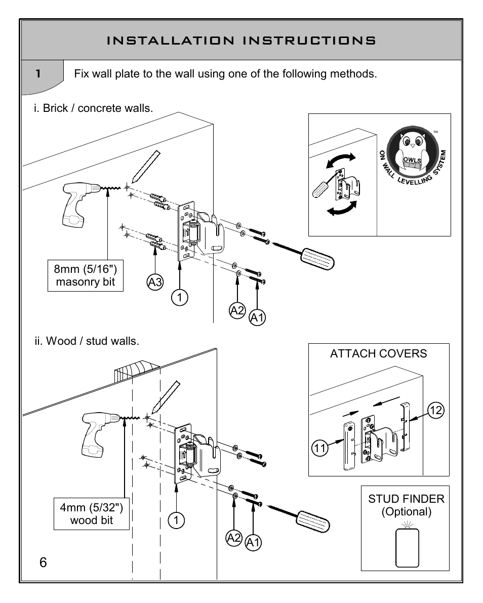 Installation instructions 1 | Impulse BT7518 User Manual | Page 6 / 12