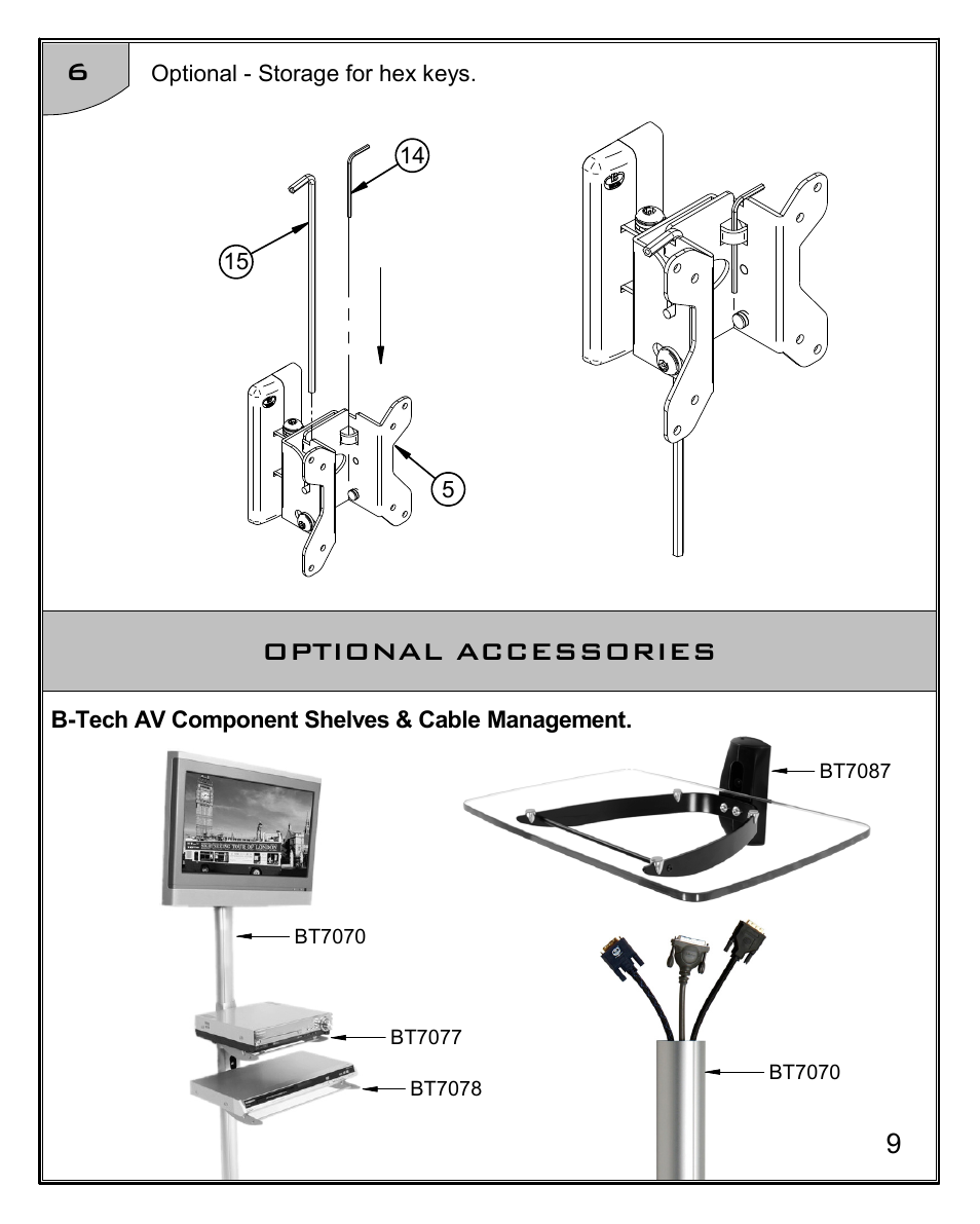 Optional accessories 6 | Impulse BT7518 User Manual | Page 9 / 12