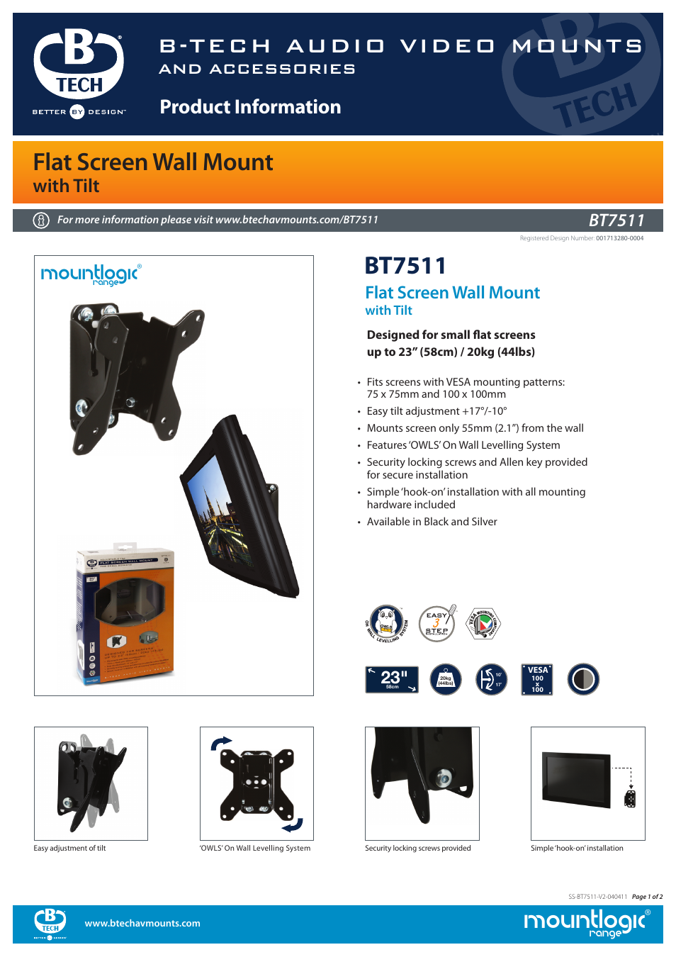 Impulse BT7511 User Manual | 2 pages