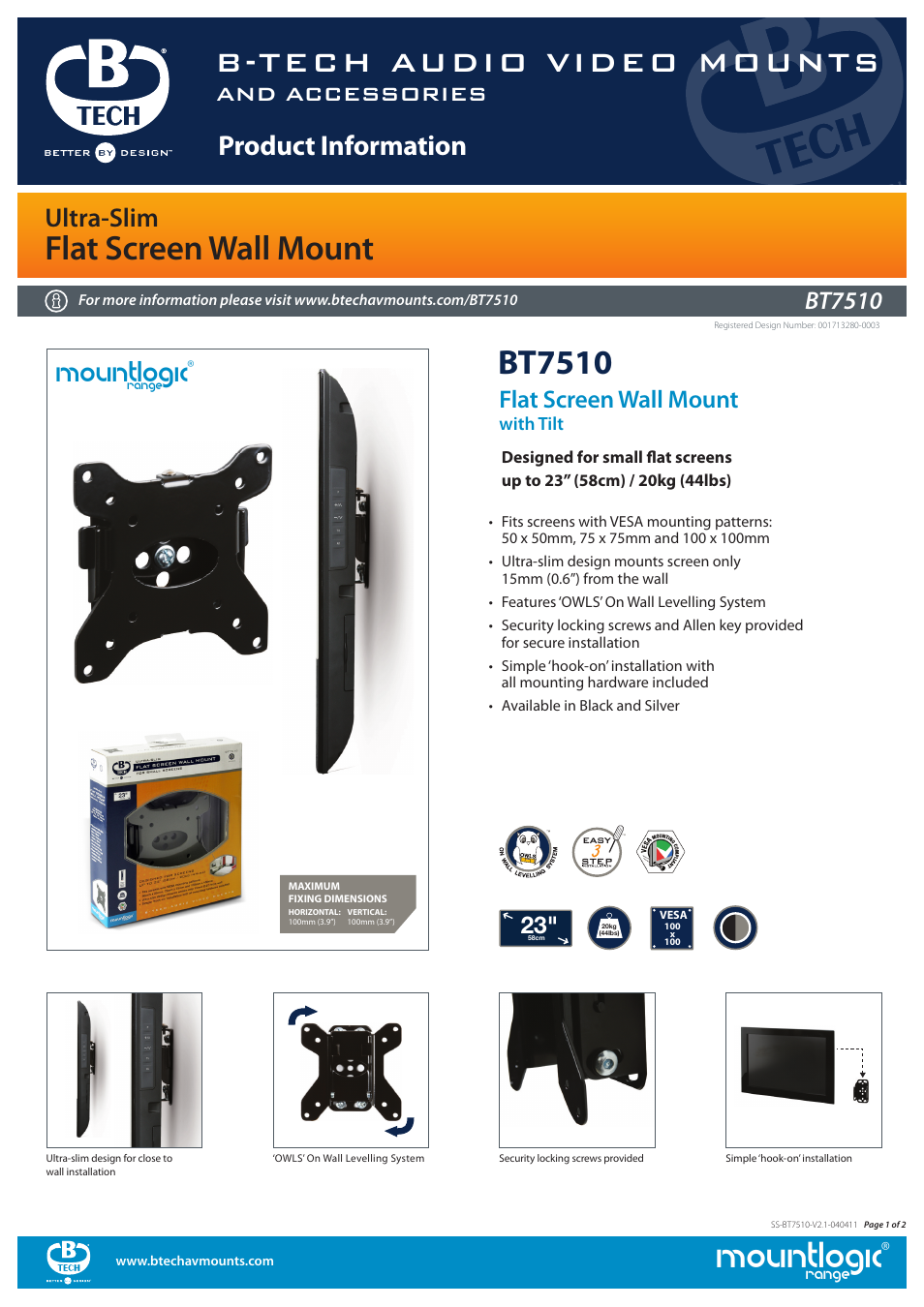 Impulse BT7510 User Manual | 2 pages