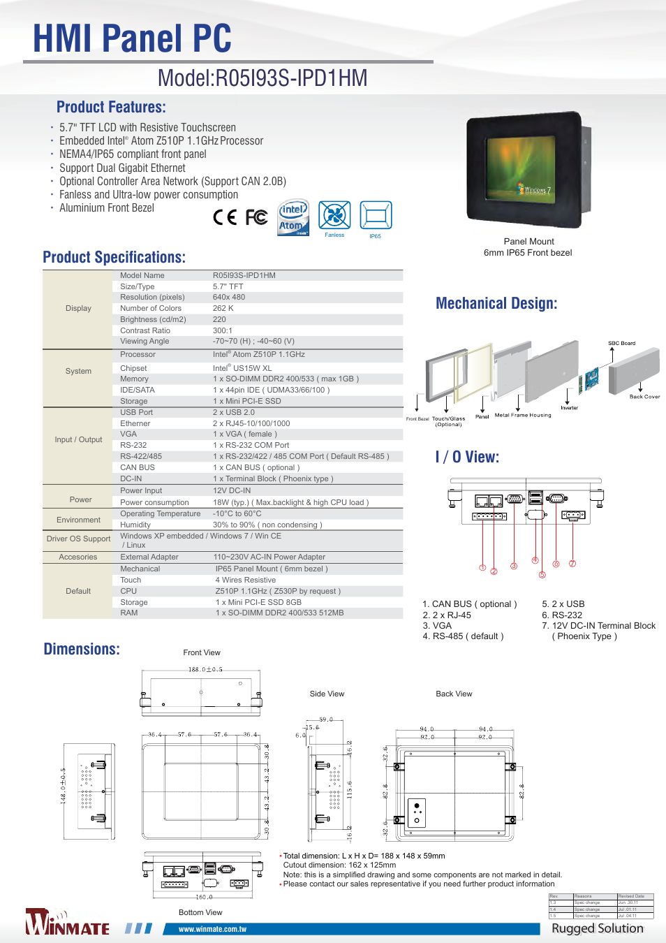 Impulse R05I93S-IPD1HM User Manual | 1 page
