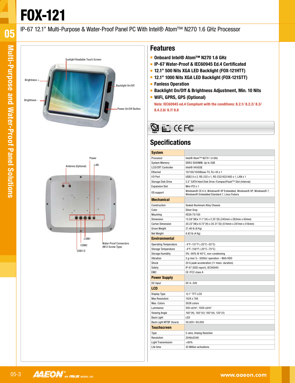 Impulse FOX-121 User Manual | 2 pages