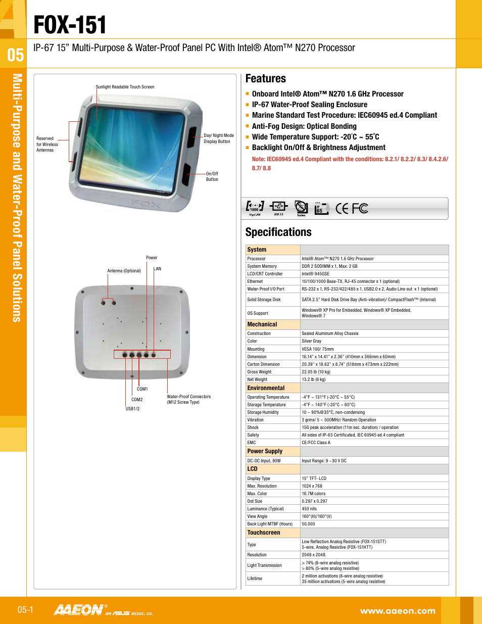 Impulse FOX-151 User Manual | 2 pages