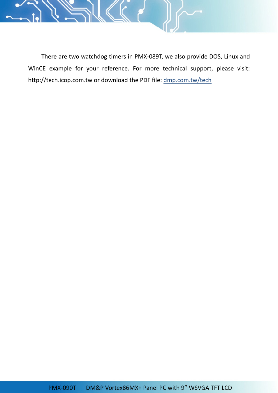 7 watchdog timer | Impulse PMX-090T User Manual | Page 24 / 29