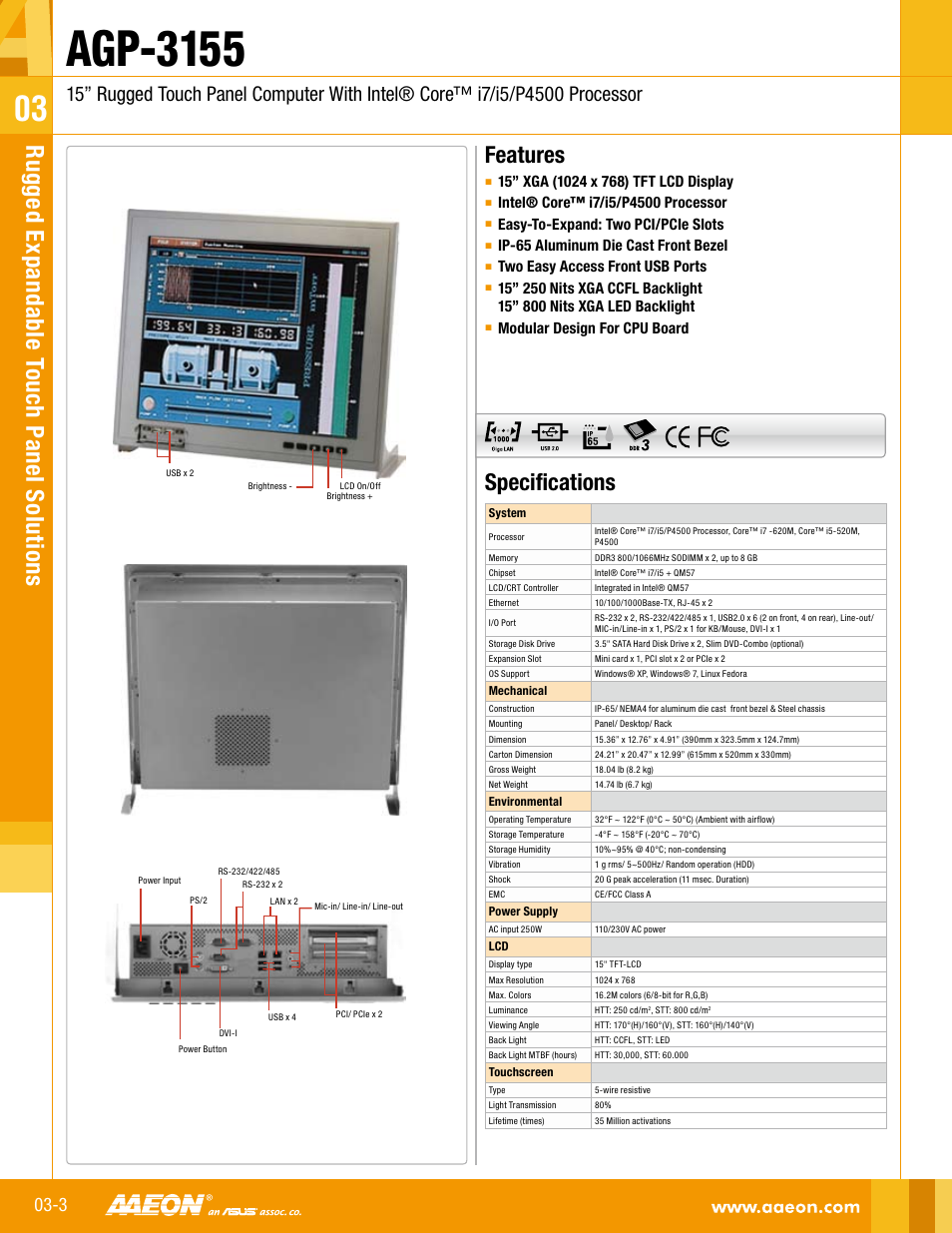 Impulse AGP-3155 User Manual | 2 pages