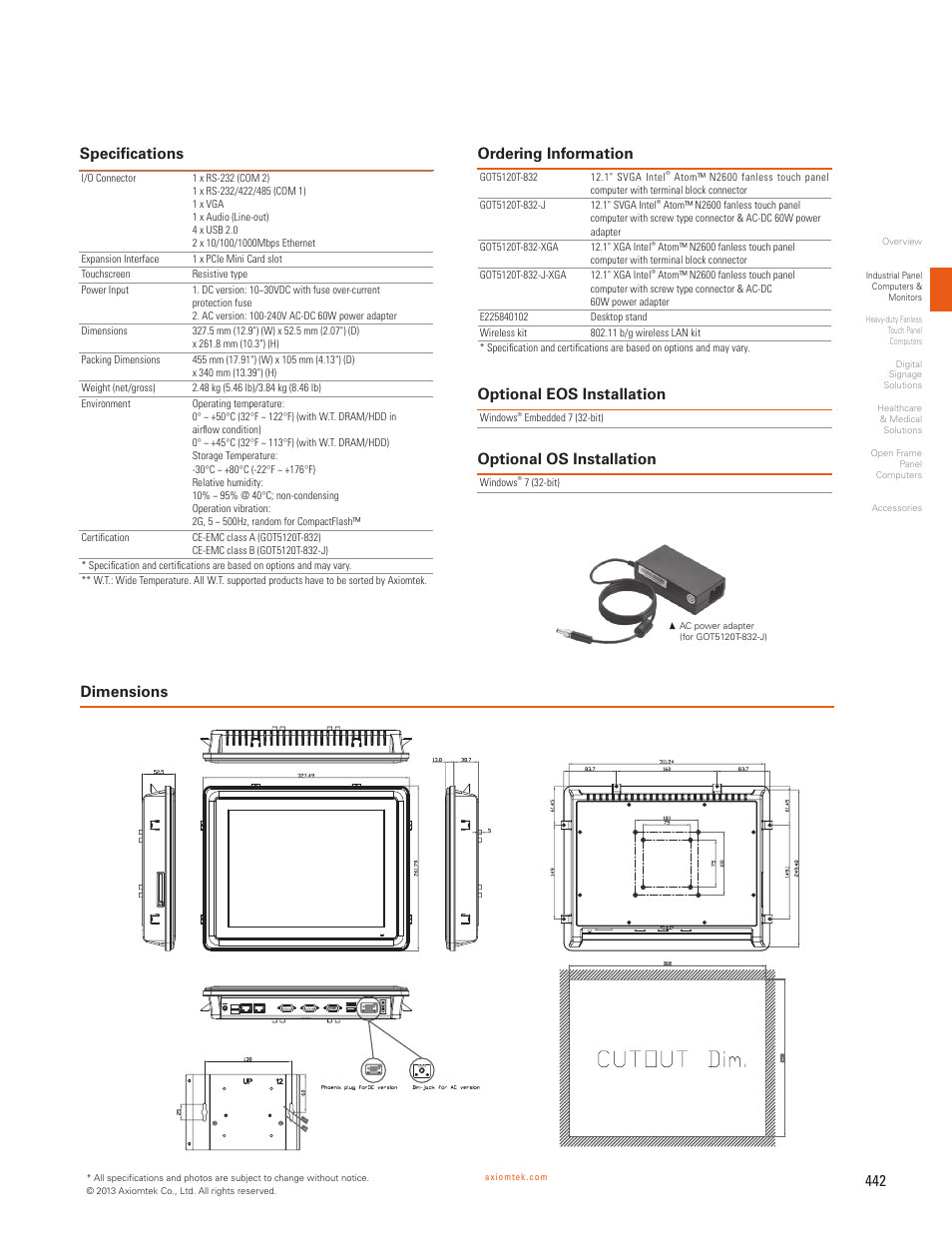 Impulse GOT5120T-832 User Manual | Page 2 / 2