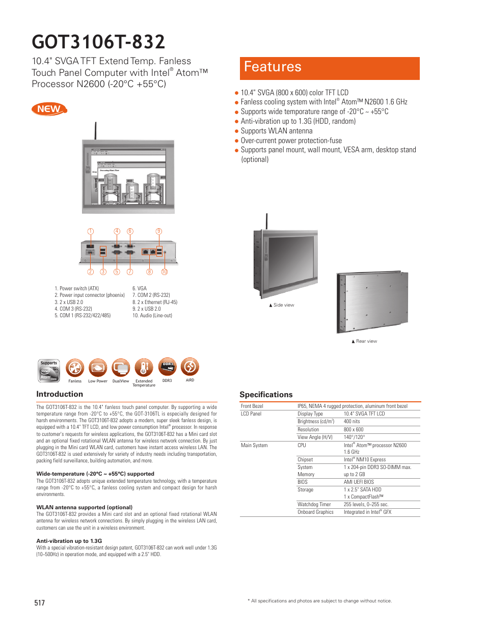 Impulse GOT3106T-832 User Manual | 2 pages