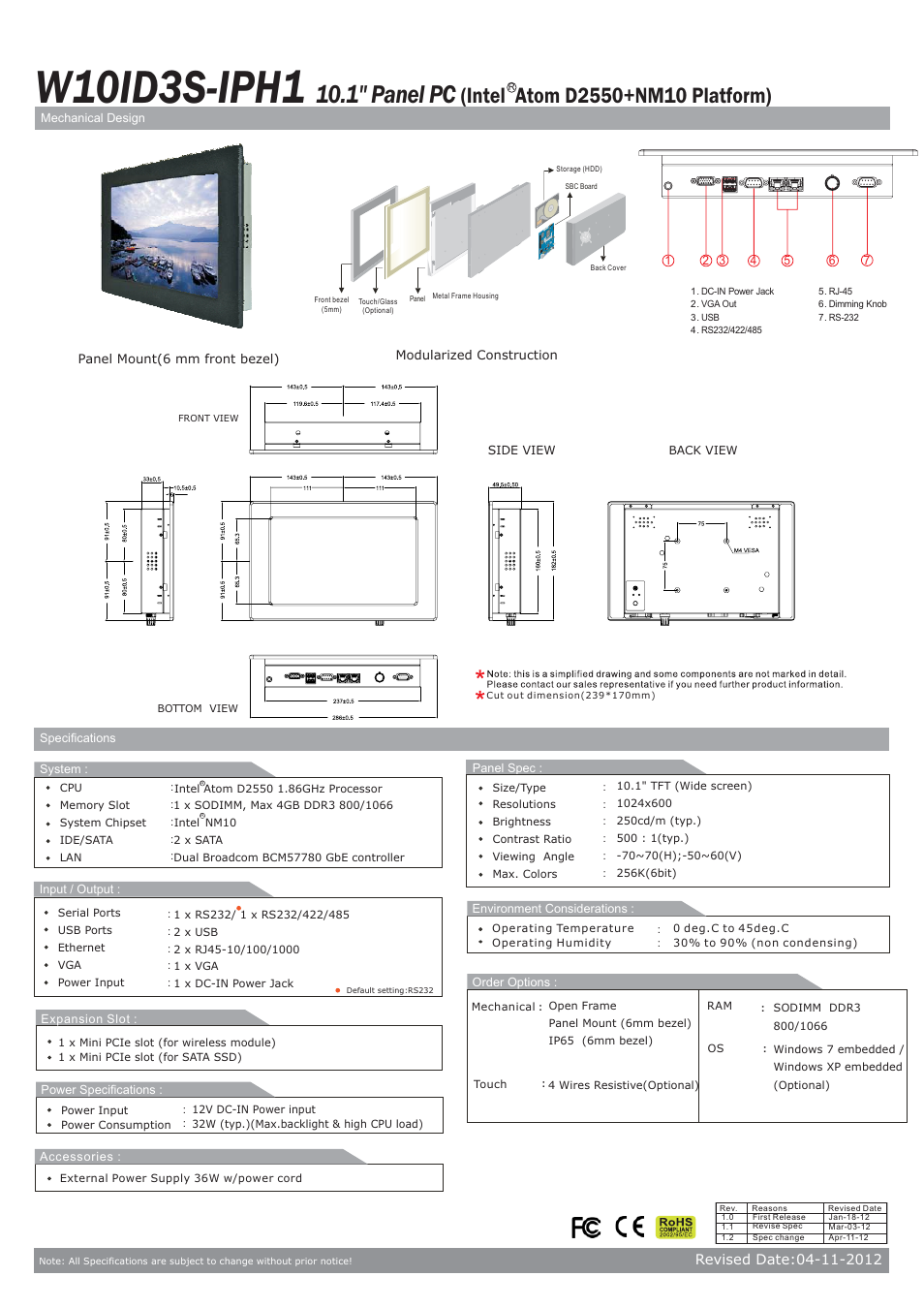 Impulse W10ID3S-IPH1 User Manual | 1 page