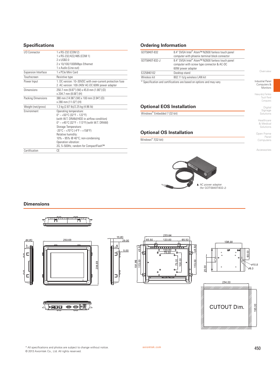 Impulse GOT5840T-832 User Manual | Page 2 / 2