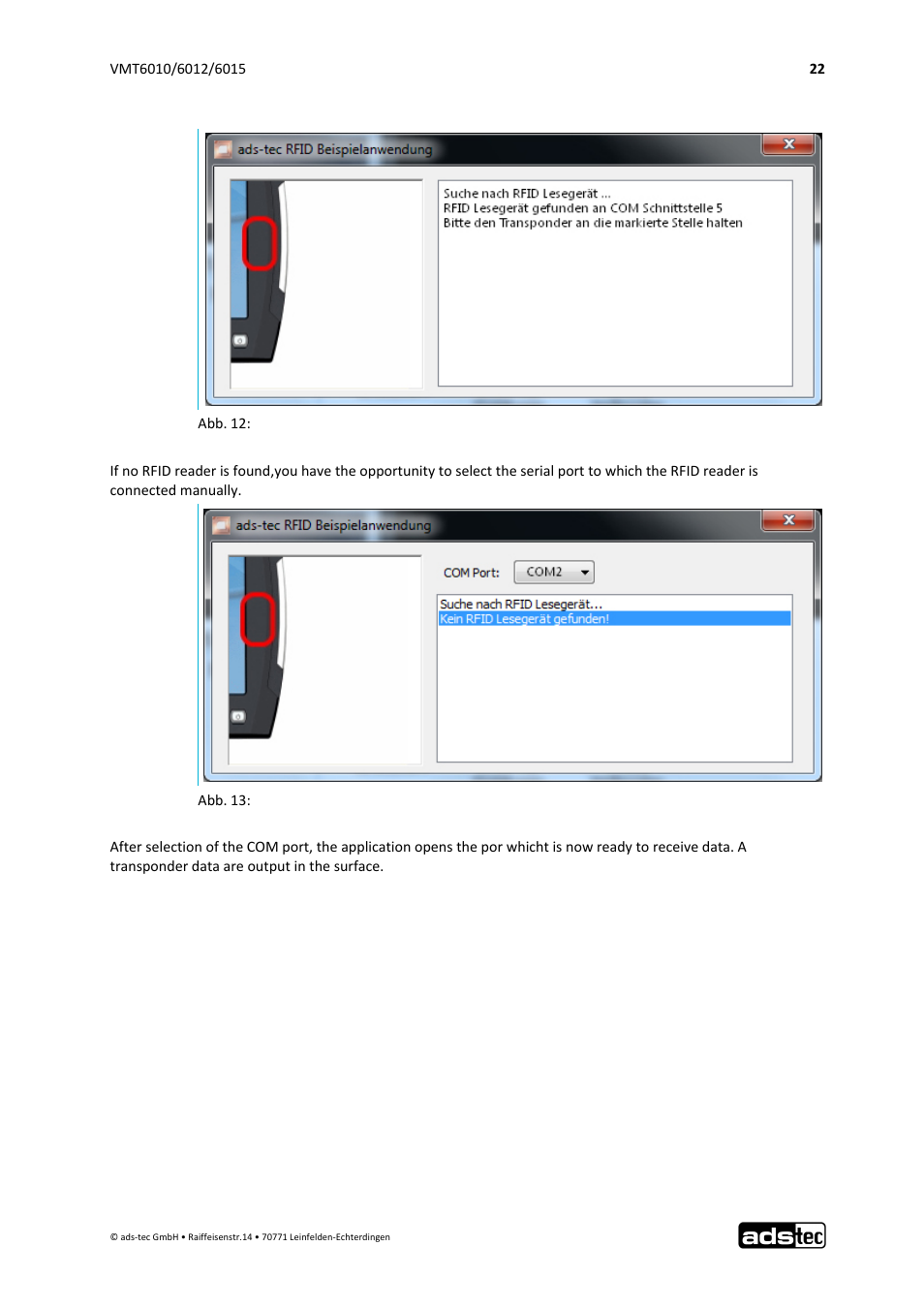 ADS-TEC VMT6010/6012/6015 User Manual | Page 23 / 48