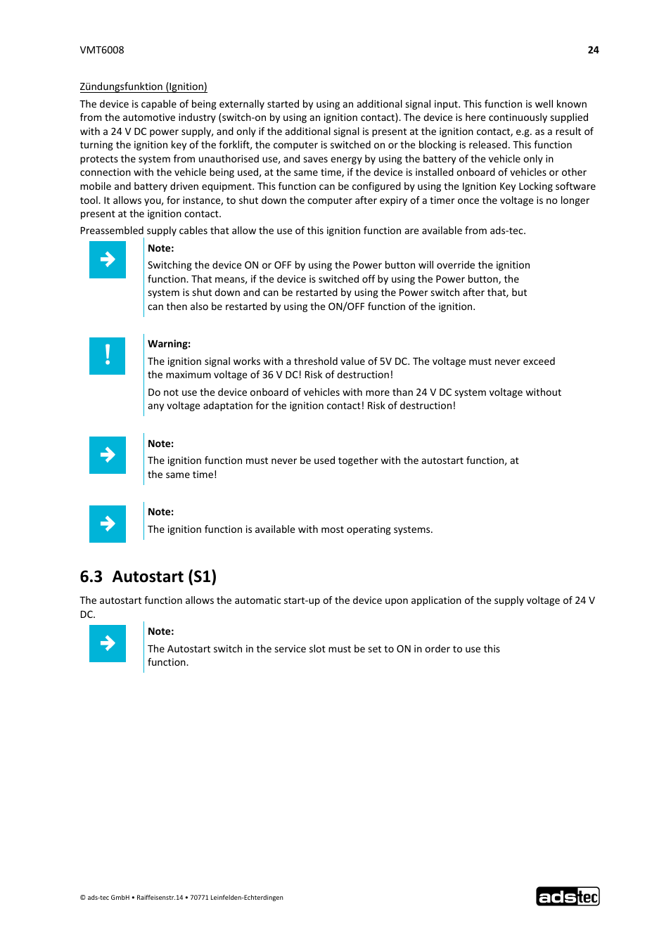 3 autostart (s1) | ADS-TEC VMT6008 User Manual | Page 25 / 46