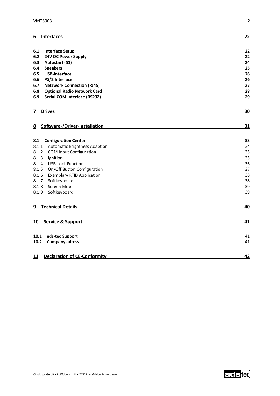 ADS-TEC VMT6008 User Manual | Page 3 / 46