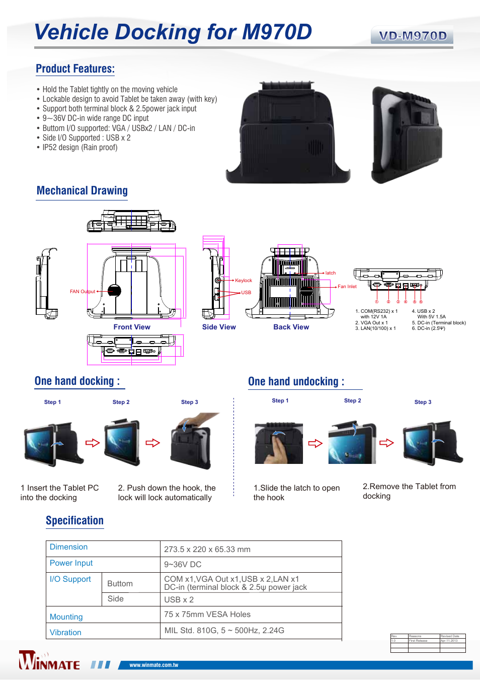 Impulse 98K000A0002O User Manual | 1 page