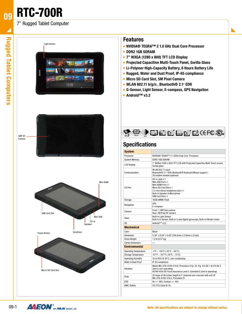 Impulse RTC-700R User Manual | 2 pages