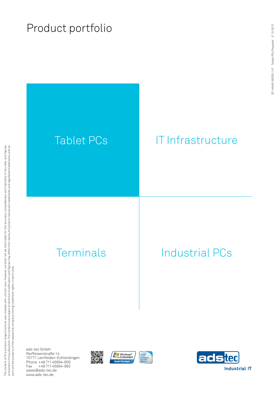 Product portfolio | Impulse ITC1013 User Manual | Page 12 / 12