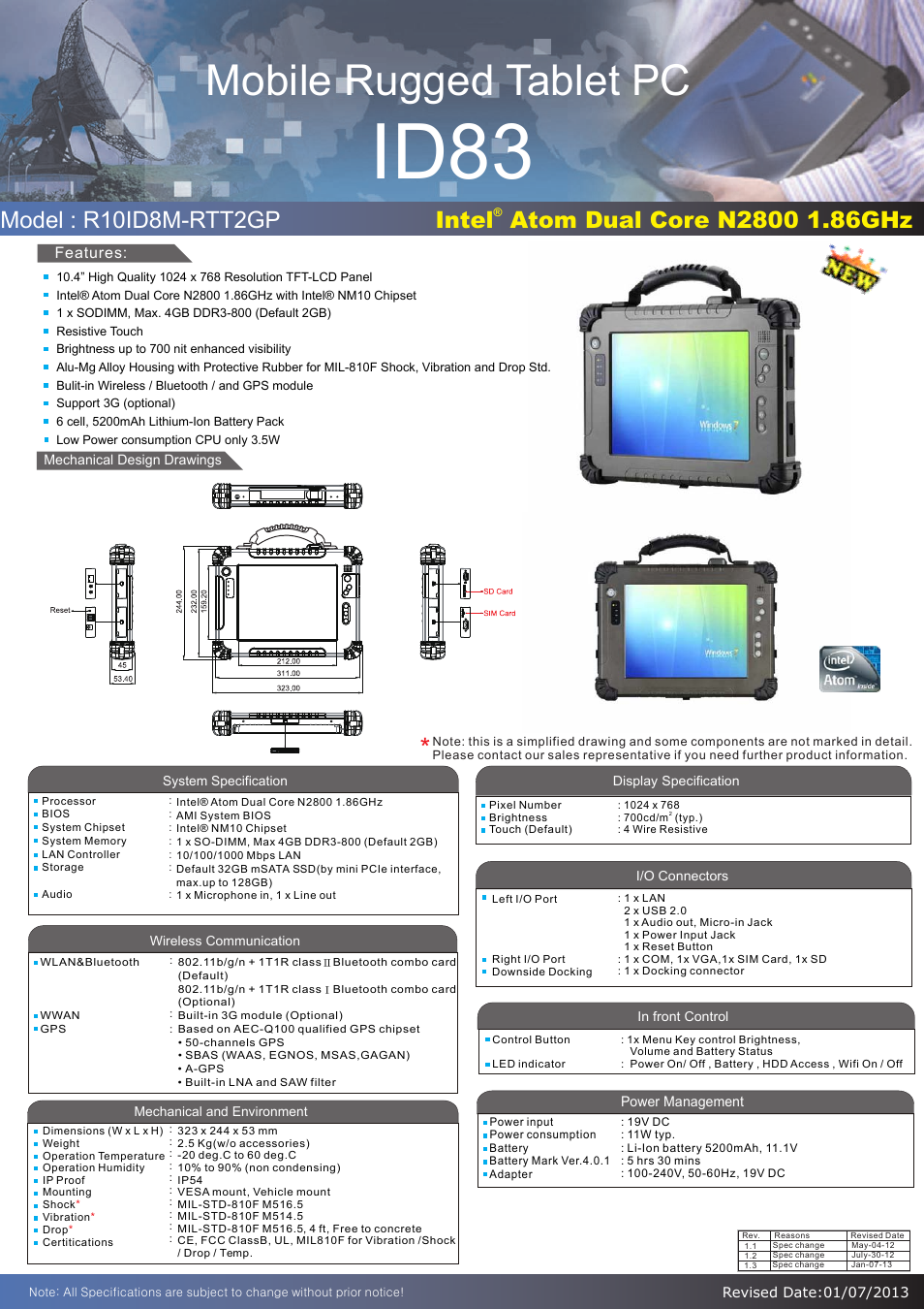 Impulse R10ID8M-RTT2 User Manual | 1 page