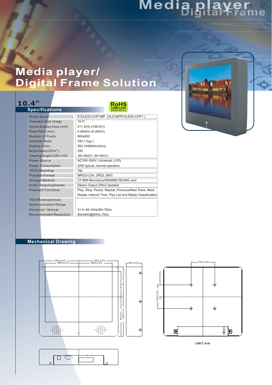 Impulse R10LE00-CHP1MP User Manual | 1 page