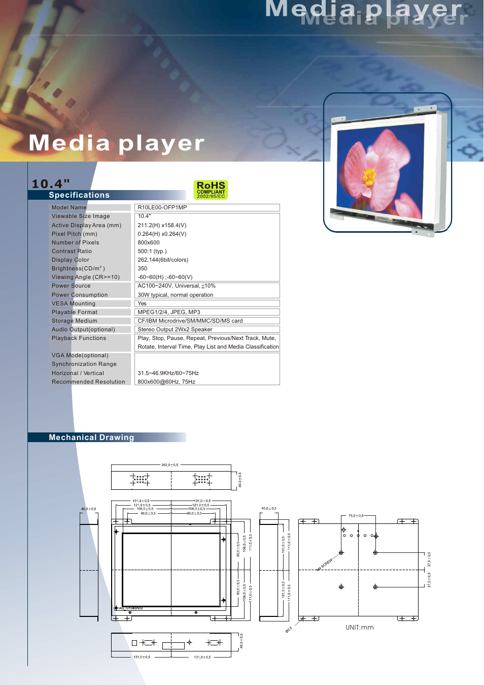 Impulse R10LE00-OFP1MP User Manual | 1 page