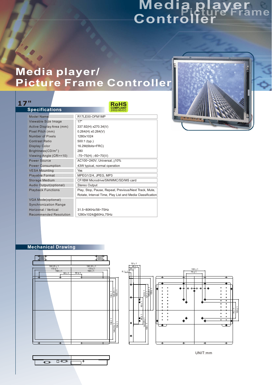 Impulse R17LE00-OFM1MP User Manual | 1 page
