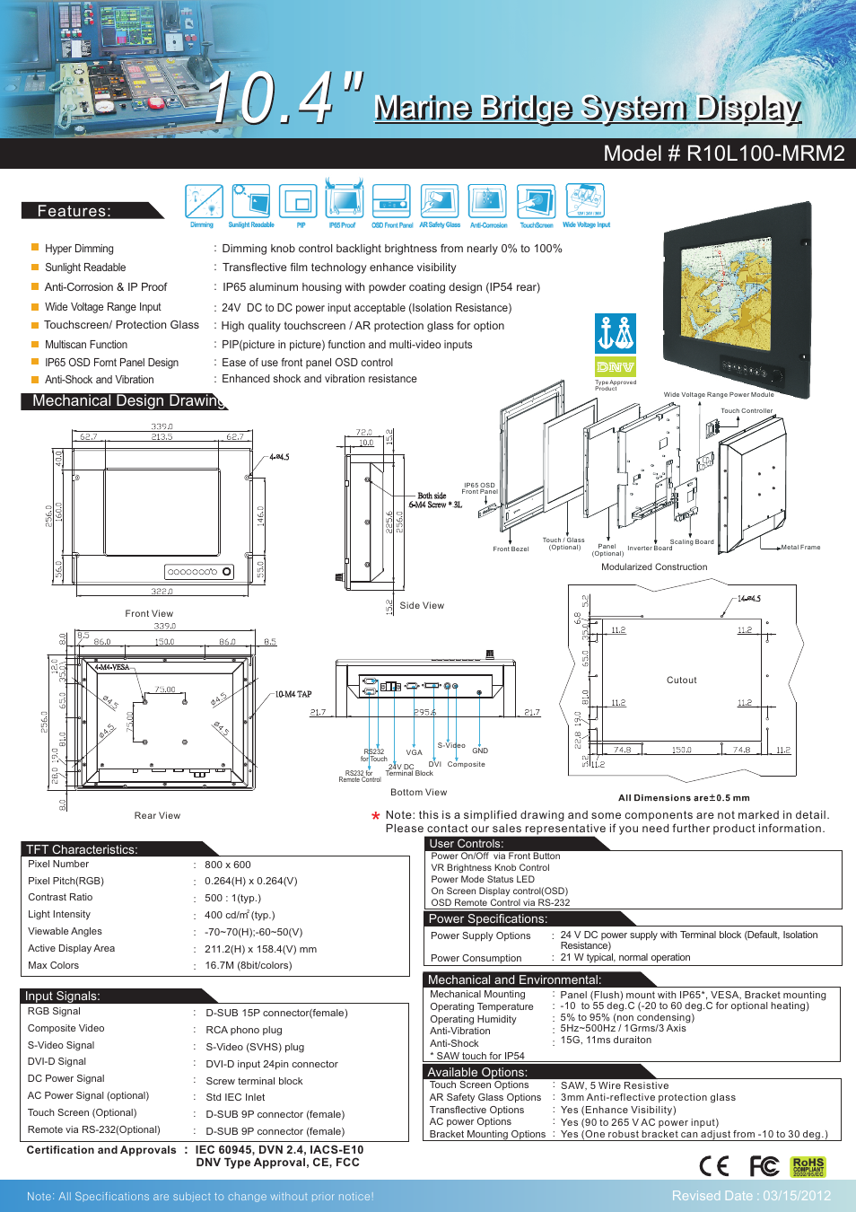 Impulse R10L100-MRM2 User Manual | 2 pages