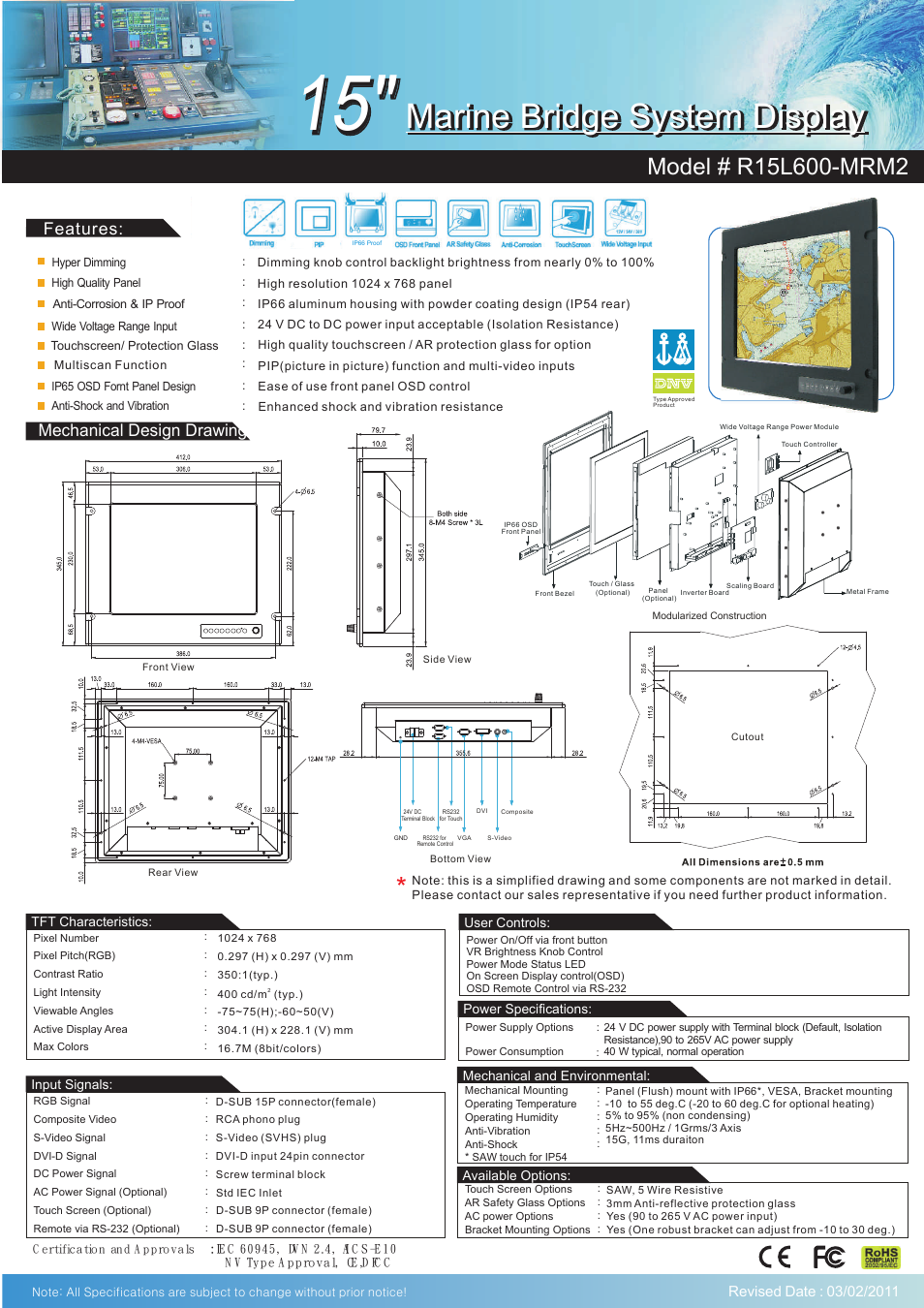 Impulse R15L600-MRM2 User Manual | 2 pages