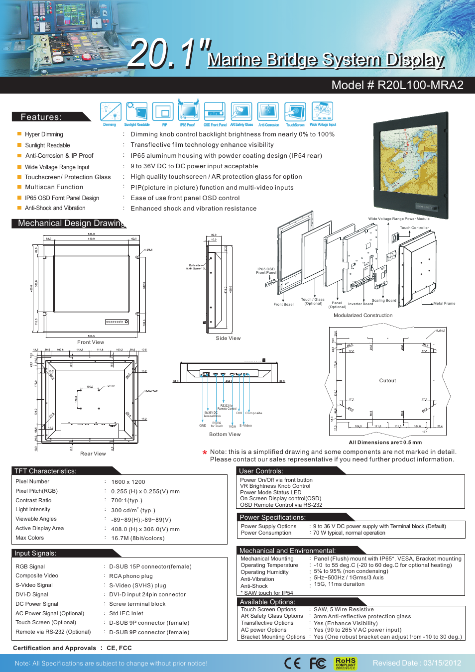 Impulse R20L100-MRA2 User Manual | 2 pages