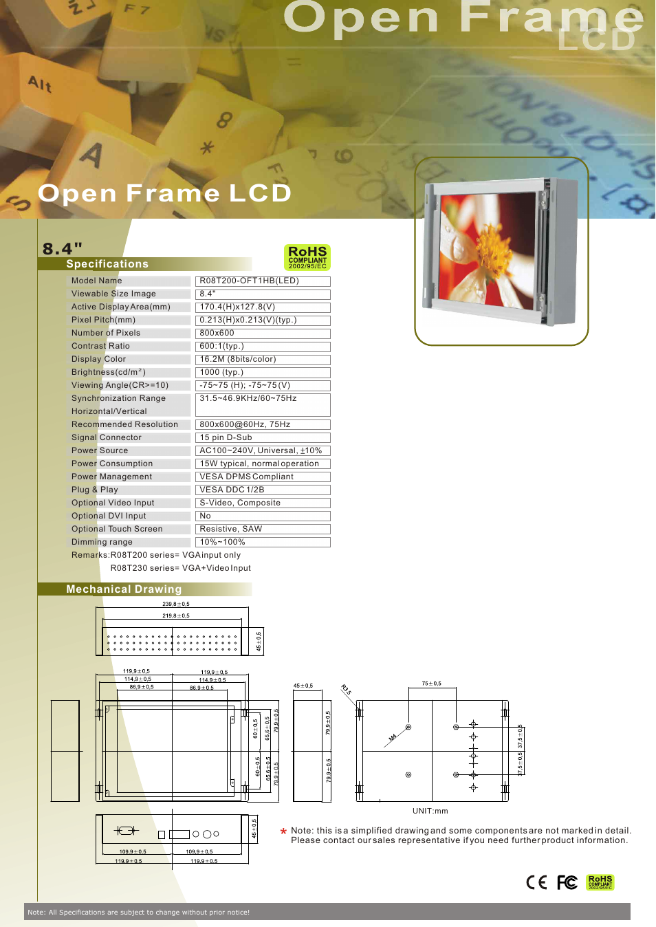 Impulse R08T200-OFT1_HB User Manual | 1 page