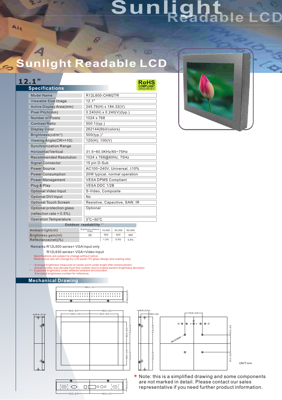 Impulse R12L600-CHM2_TR User Manual | 1 page