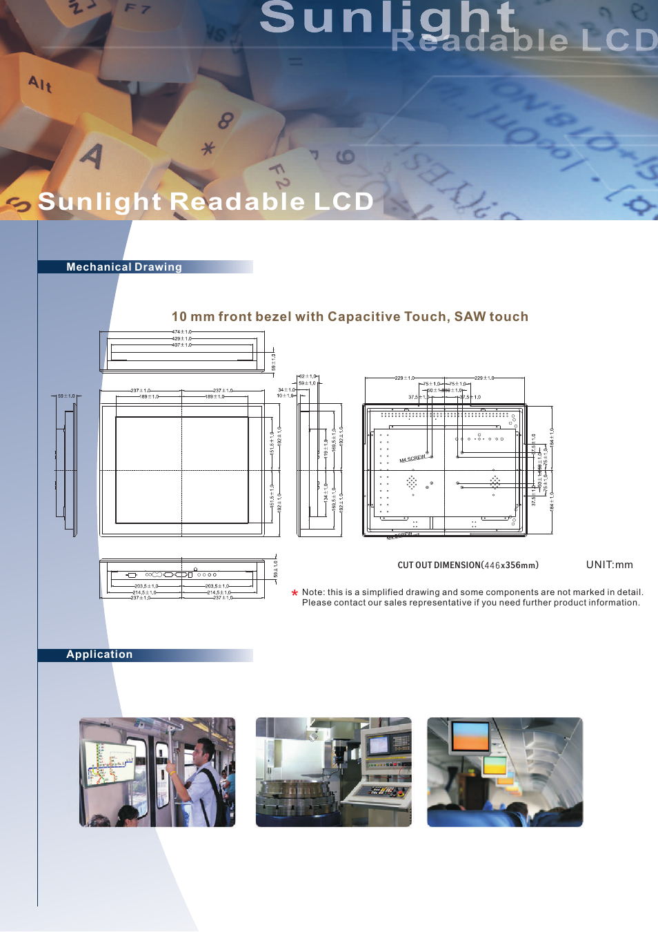 頁面 2, Sunlight readable lcd | Impulse R19L300-IPM2_TR User Manual | Page 2 / 2