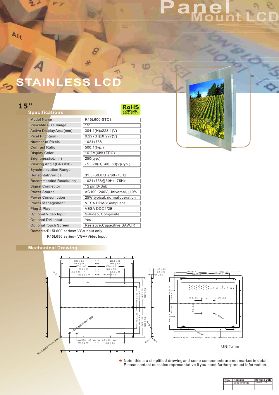 Impulse R15L600-STC3 User Manual | 1 page