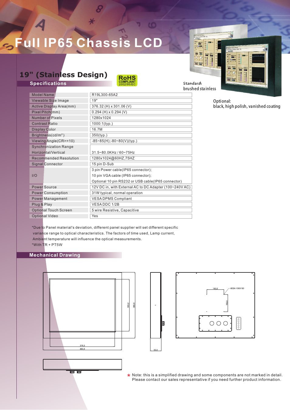 Impulse R19L300-65A2 User Manual | 2 pages