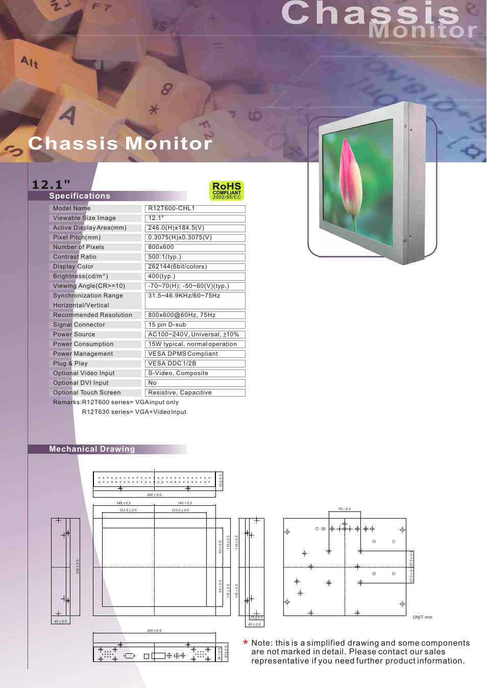 Impulse R12T600-CHL1 User Manual | 1 page