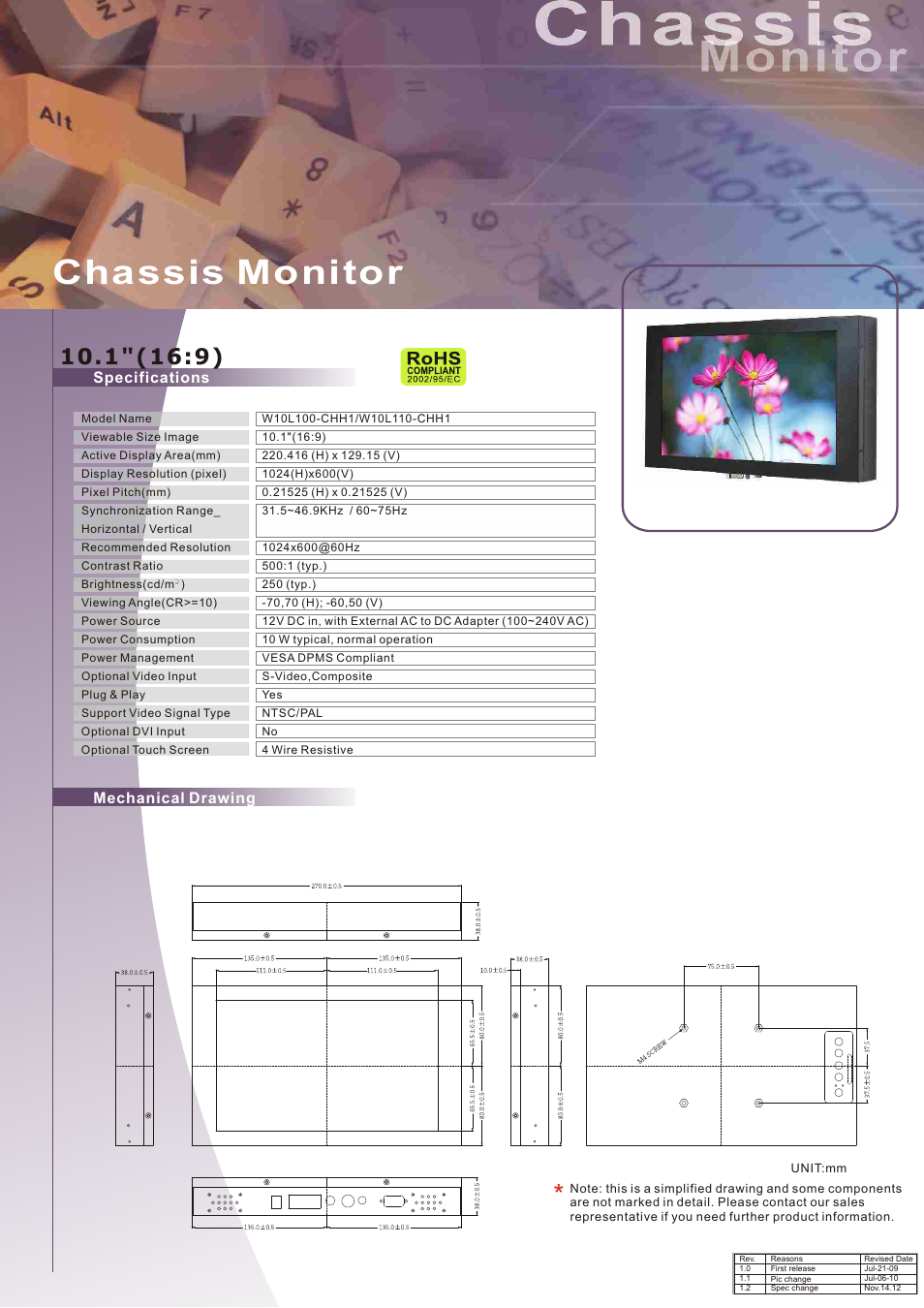 Impulse W10L100-CHH1 User Manual | 1 page