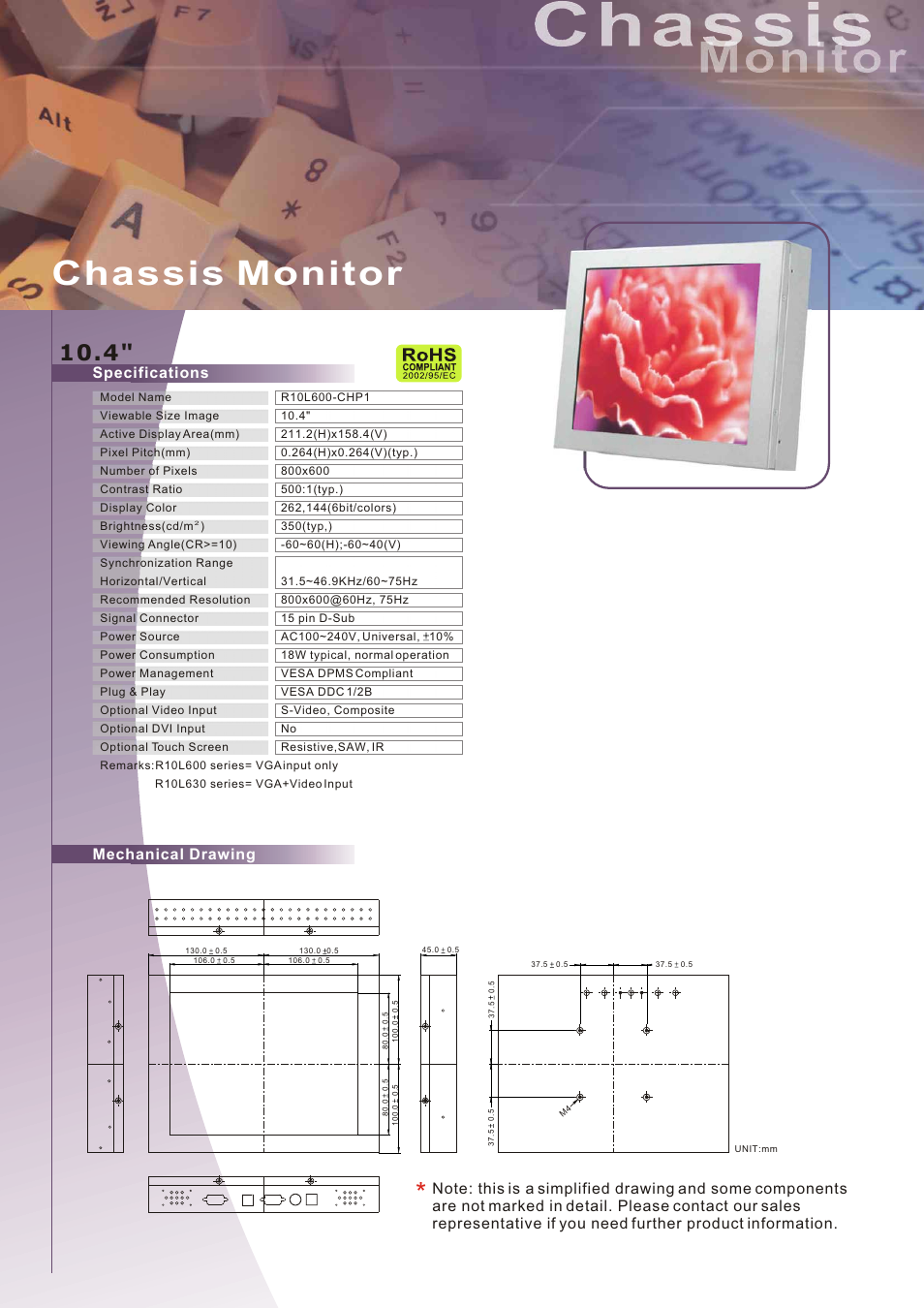 Impulse R10L600-CHP1 User Manual | 1 page