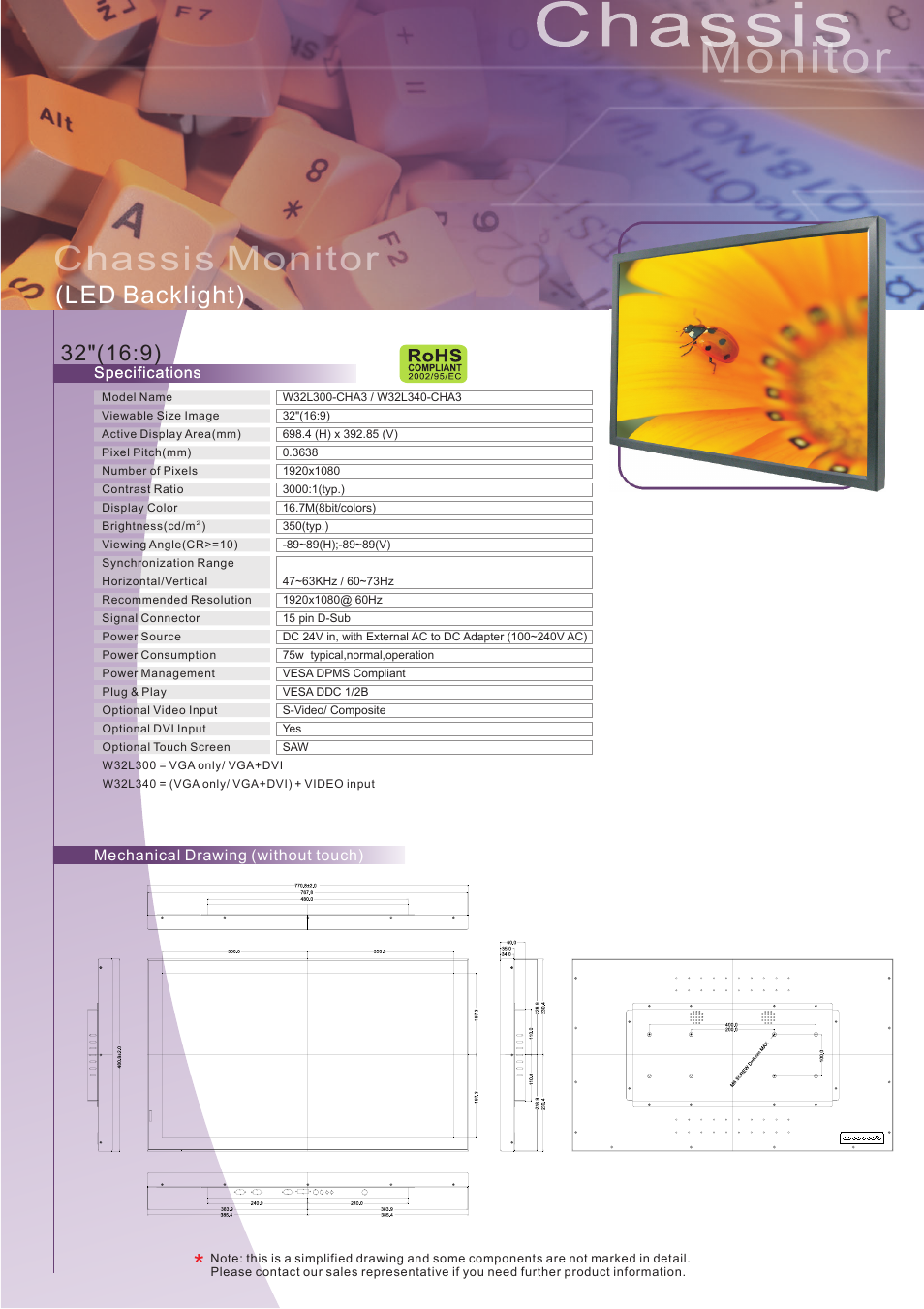 Impulse W32L300-CHA3 User Manual | 2 pages