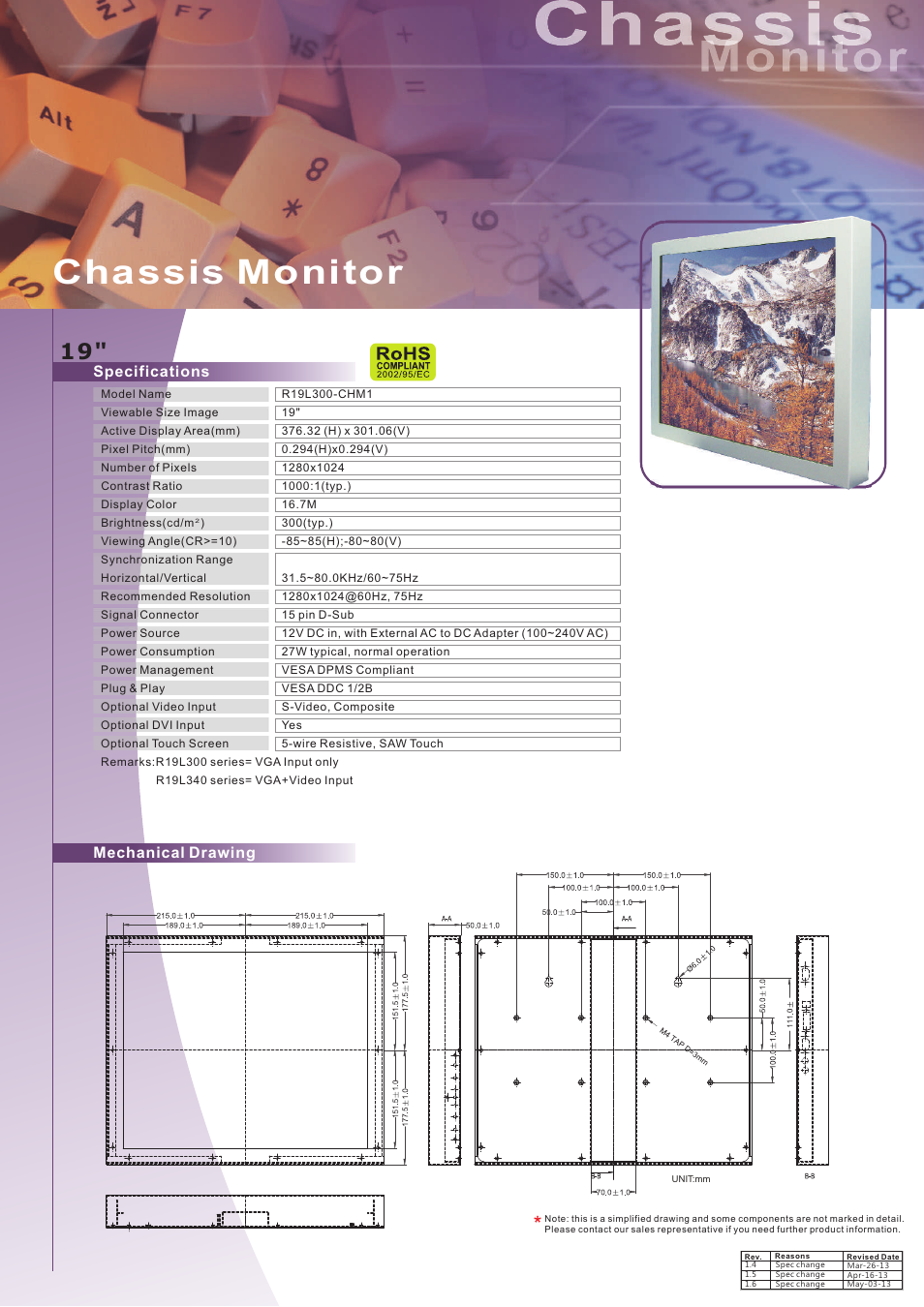 Impulse R19L300-CHM1 User Manual | 1 page