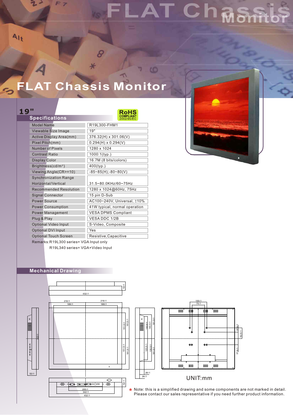 Impulse R19L300-FHM1 User Manual | 1 page